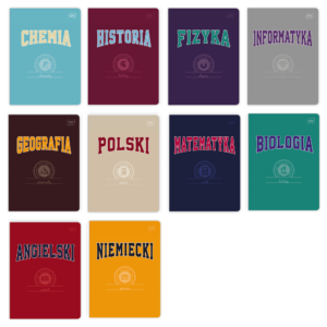 Zestaw zeszytów tematycznych A5/60k 10 szt HYBRID