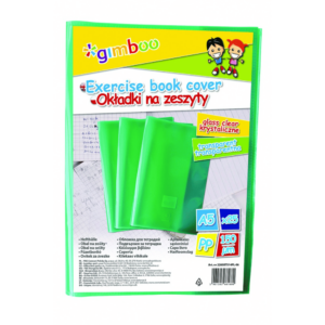 Okładka na zeszyt GIMBOO, krystaliczna, A5, 150mikr., zielona