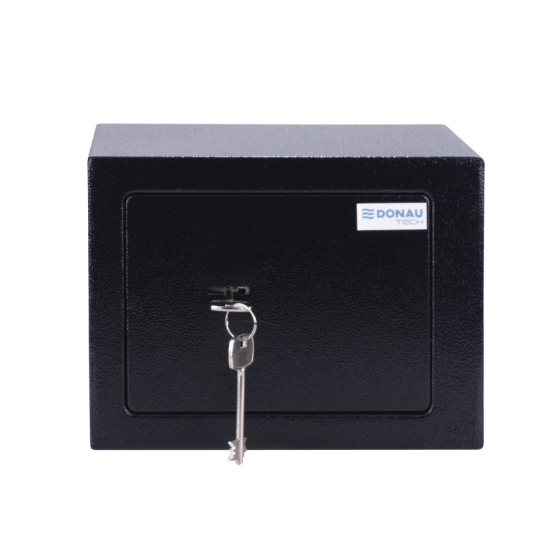 Sejf manualny DONAU TECH, 230x170x170 mm, czarny - obrazek 2