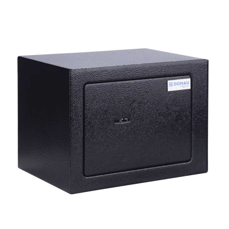 Sejf manualny DONAU TECH, 230x170x170 mm, czarny - obrazek 4