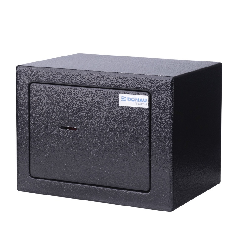 Sejf manualny DONAU TECH, 230x170x170 mm, czarny - obrazek 5