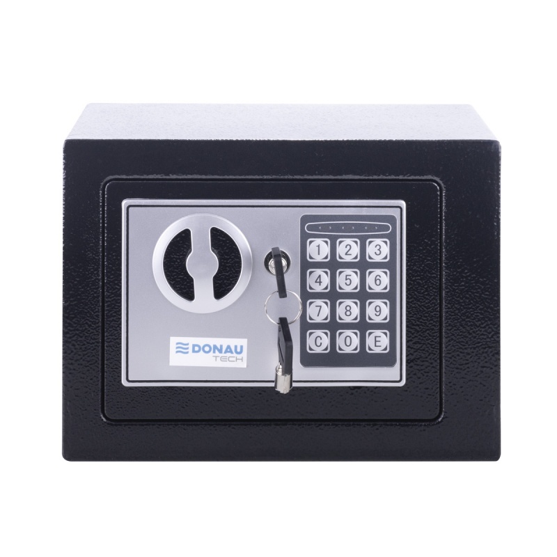 Sejf manualno-cyfrowy DONAU TECH, 230x170x170 mm, czarny - obrazek 2