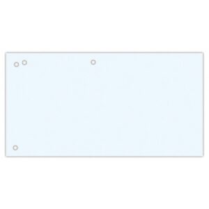 Przekładki OFFICE PRODUCTS, karton, 1/3 A4, 240x105mm, 100szt., białe