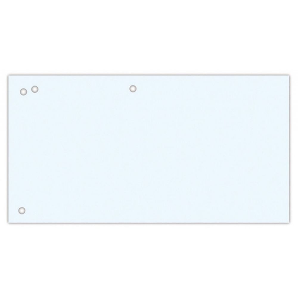 Przekładki OFFICE PRODUCTS, karton, 1/3 A4, 240x105mm, 100szt., białe