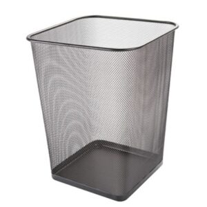 Kosz na śmieci Q-CONNECT Office Set, metalowy, 18l, czarny