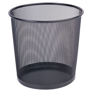 Kosz na śmieci Q-CONNECT Office Set, metalowy, 12l, czarny