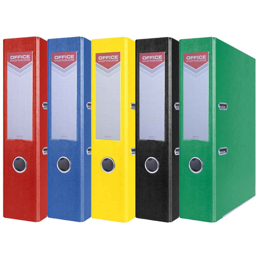 Zestaw 10x Segregator Biurowy (szeroki) 75 mm / A4 - Klasyczne Kolory