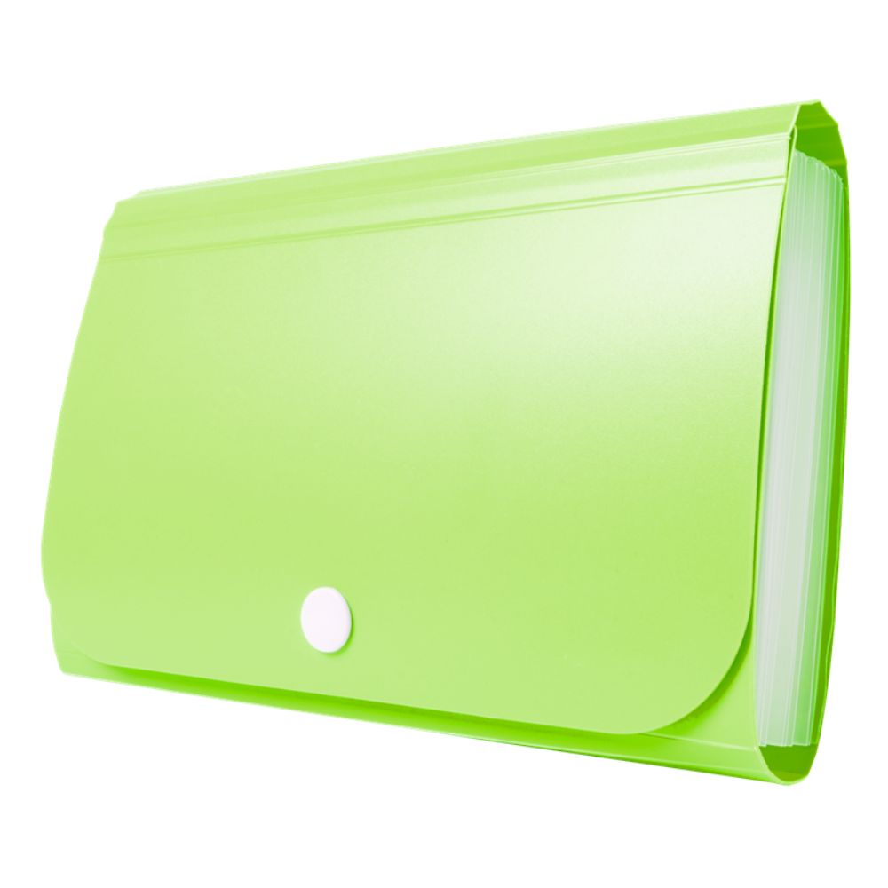 Mini Organizer harmonijkowy na zatrzask plastik - ZIELONY BT613-Z