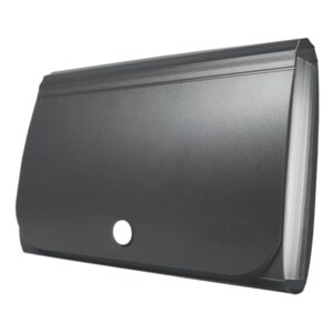 Mini Organizer harmonijkowy na zatrzask plastik - CZARNY BT613-V