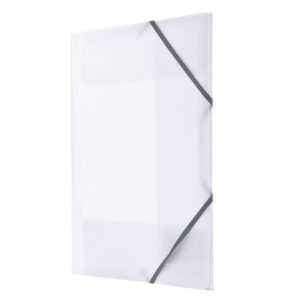 Teczka plastikowa z gumką A4 - TRANSPARENTNA 550 mic BT624