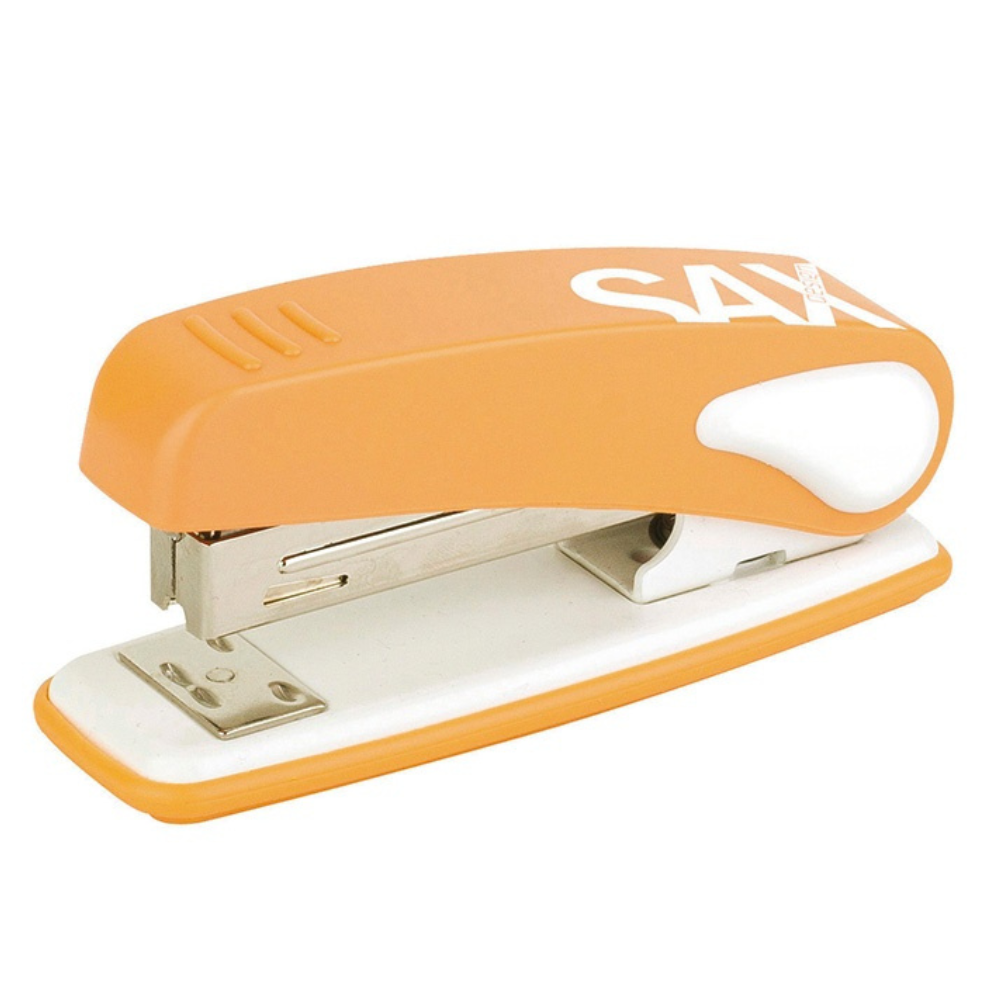 Zszywacz SAX239 Design, zszywa do 25 kartek, display, pomarańczowy