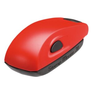 Pieczątka Kieszonkowa STAMP MOUSE 30 CZERWONY 47x18 mm + GUMKA GRATIS