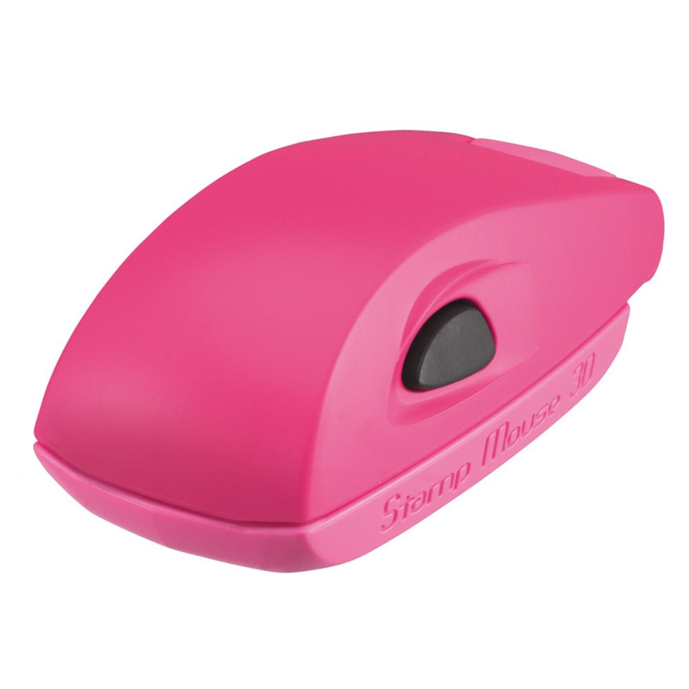Pieczątka Kieszonkowa STAMP MOUSE 30 RÓŻOWY 47x18 mm + GUMKA GRATIS