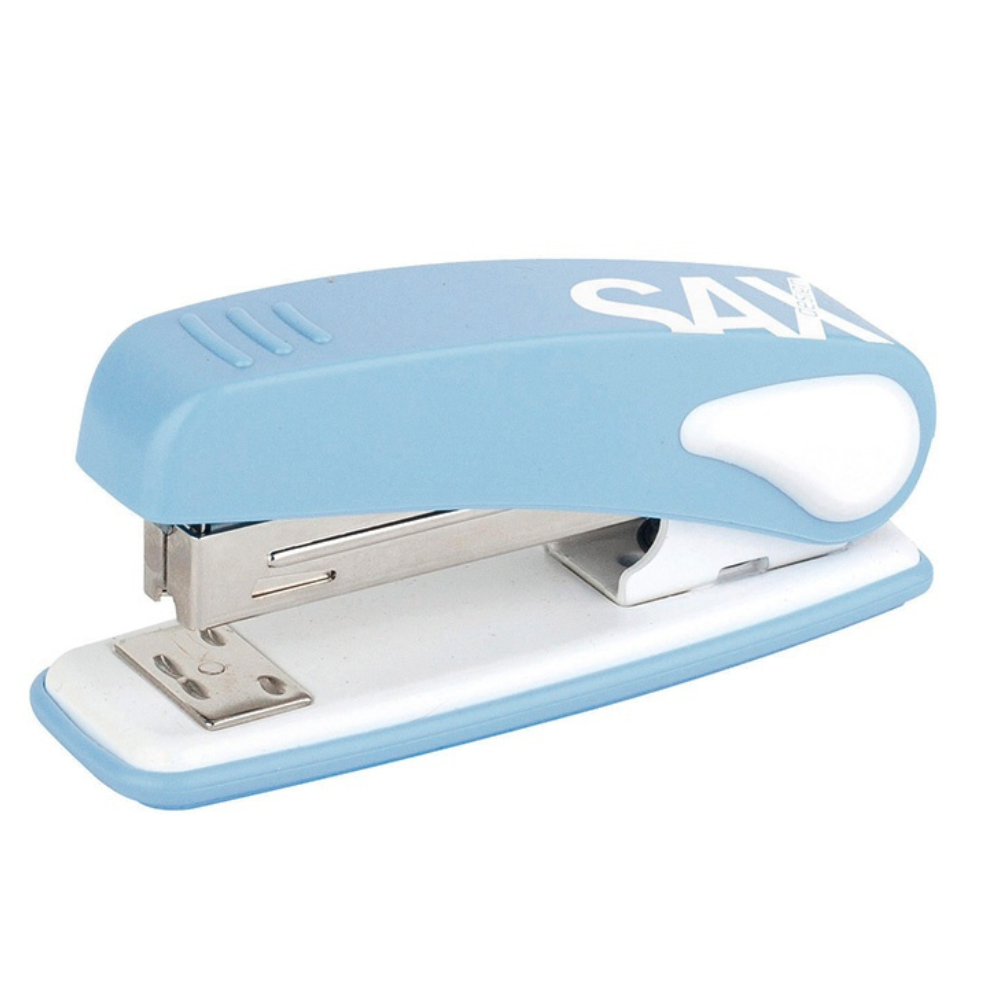 Zszywacz SAX239 Design, zszywa do 25 kartek, display, jasnoniebieski