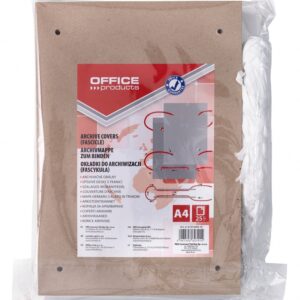 Fascykuła OFFICE PRODUCTS, A4, 220x320mm, z tasiemką, 25szt., brązowa