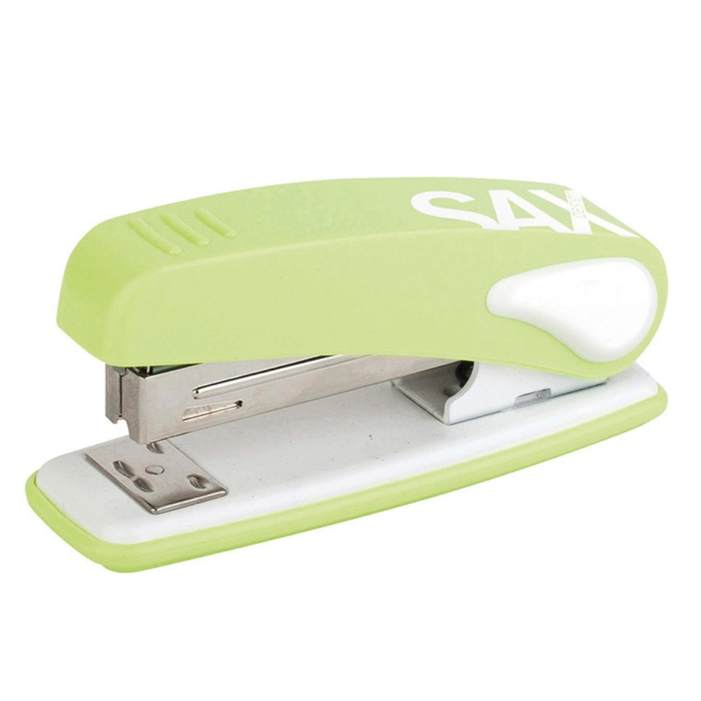 Zszywacz SAX239 Design, zszywa do 25 kartek, display, jasnozielony