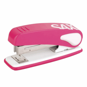 Zszywacz SAX239 Design, zszywa do 25 kartek, display, różowy