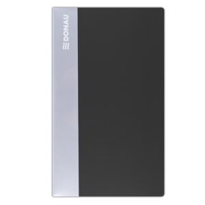 Wizytownik DONAU, PP, na 120 wizytówek, czarny