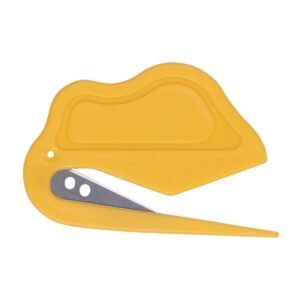 Nóż bezpieczny DONAU SAFETY DS-NWO3, niewymienne ostrze, zawieszka, żółty