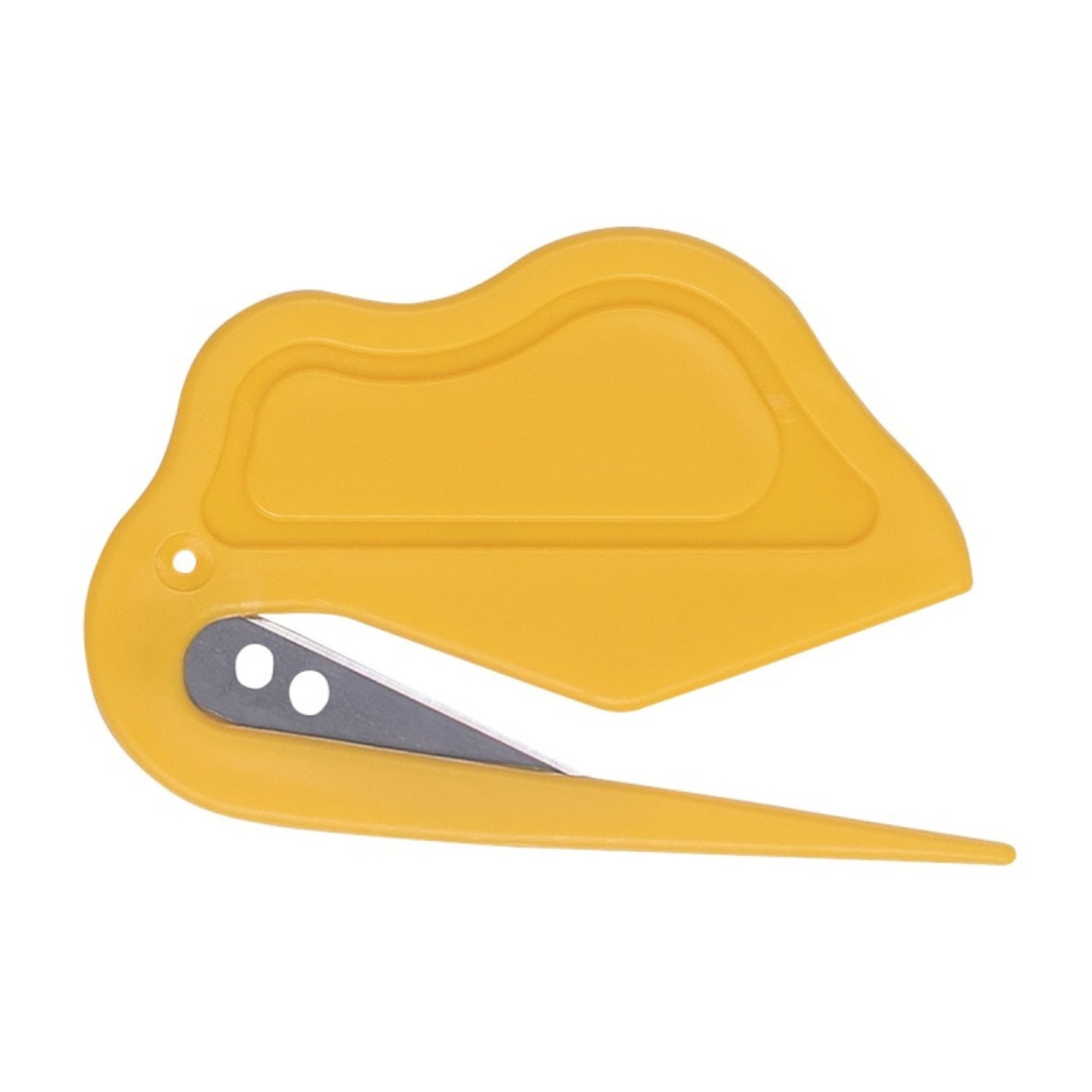 Nóż bezpieczny DONAU SAFETY DS-NWO3, niewymienne ostrze, zawieszka, żółty