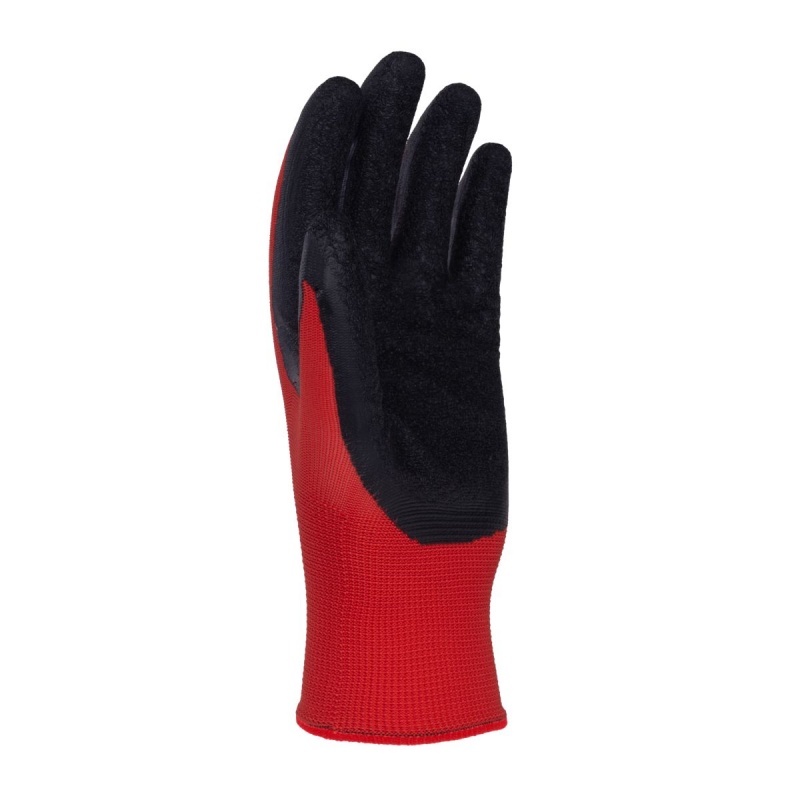 Rękawice DONAU SAFETY Super Latex, kat. II, rozm. 6, czerwone - obrazek 3