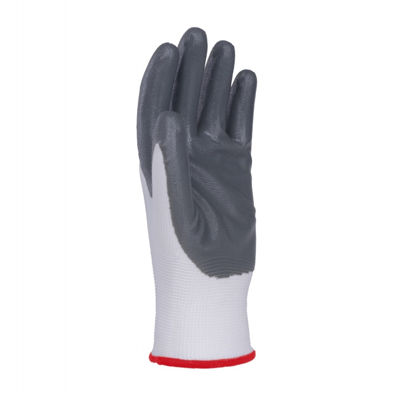 Rękawice DONAU SAFETY Nitrile 01, kat. II, rozm. 7, szare - obrazek 3