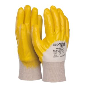 Rękawice DONAU SAFETY Nitrile 02, kat. II, rozm. 8, żółte