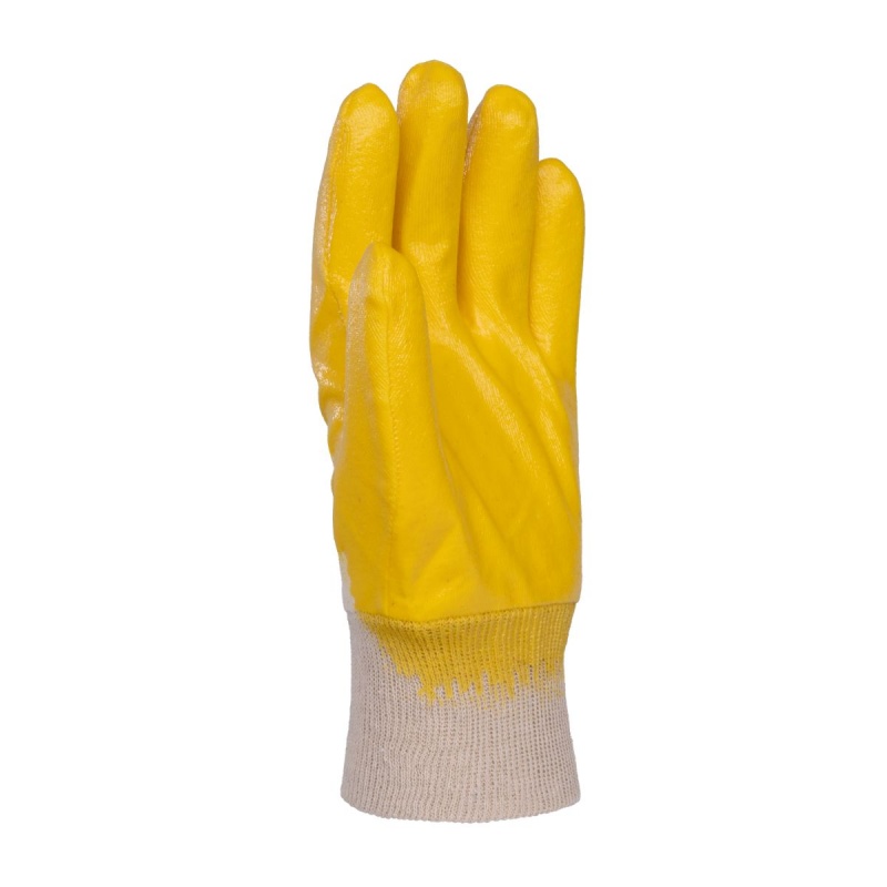 Rękawice DONAU SAFETY Nitrile 02, kat. II, rozm. 10, żółte - obrazek 3
